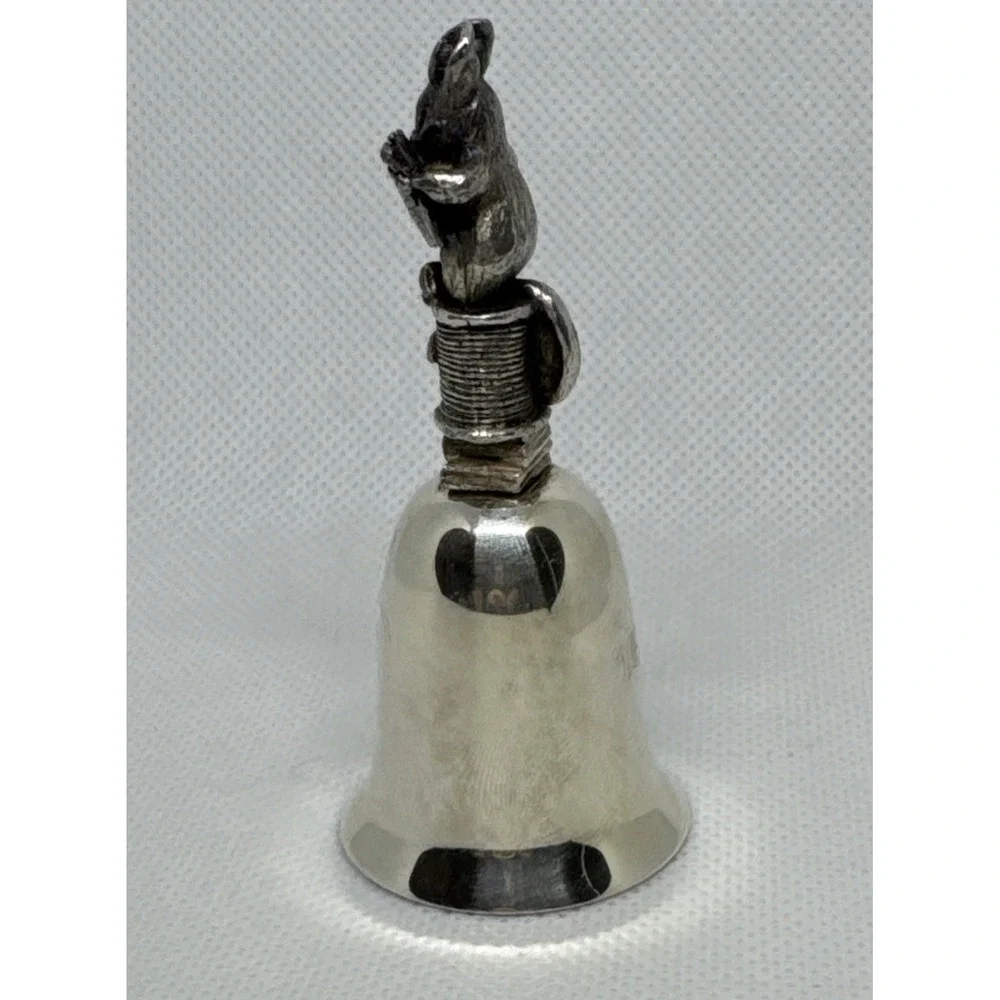 Vintage NE Hunca Munca Mouse Reading Book Beatrix Potter Bell